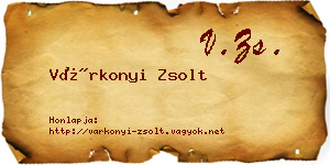 Várkonyi Zsolt névjegykártya